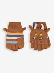 JoJo Maman Bébé Brown Kids The Gruffalo Gloves - Image 3 of 4