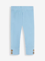 JoJo Maman Bébé Blue Girls' Peter Rabbit Floral Tunic With Collar & Rib Leggings Baby Set - Image 5 of 8