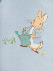 JoJo Maman Bébé Blue Peter Rabbit Appliqué Sweatshirt & Trousers Baby Set - Image 9 of 9