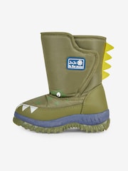 JoJo Maman Bébé Green Dino Snow Boots - Image 2 of 9