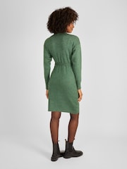 JoJo Maman Bébé Green Turtle Neck Knitted Maternity Dress - Image 3 of 4