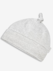 JoJo Maman Bébé White 2-Pack Baby Hats - Image 3 of 5
