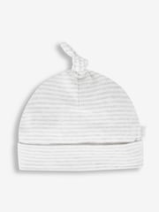 JoJo Maman Bébé White 2-Pack Baby Hats - Image 4 of 5