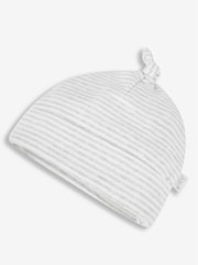 JoJo Maman Bébé White 2-Pack Baby Hats - Image 5 of 5
