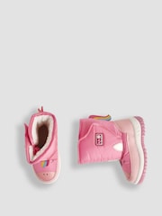 JoJo Maman Bébé Pink Girls' Unicorn Snow Boots - Image 4 of 6