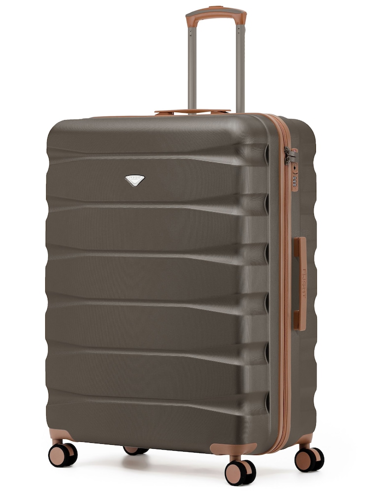 Flight Knight Brown 8 Wheel ABS Hard Case Hold Suitcase - Image 1 of 1