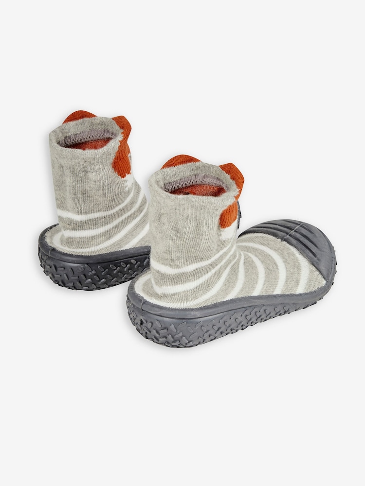 JoJo Maman Bébé Calcetines Zapatillas Fox Indoor Outdoor - Imagen 2 de 4