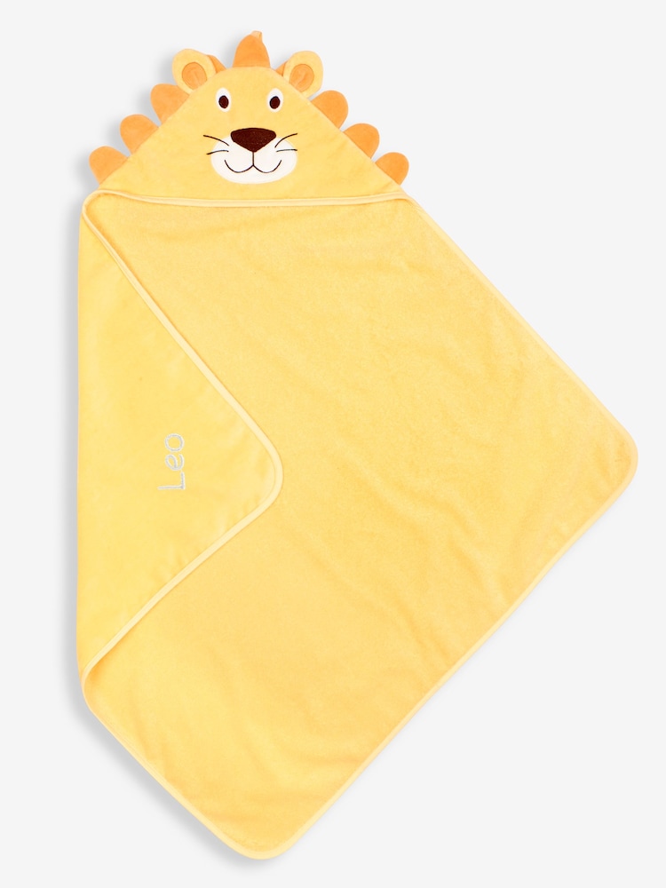 JoJo Maman Bébé Personalised Lion Hooded Towel - Image 1 of 3