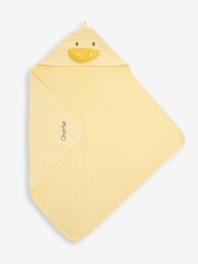 JoJo Maman Bébé Personalised Duck Hooded Towel - Image 1 of 4