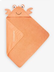 JoJo Maman Bébé Personalised Crab Hooded Towel - Image 1 of 3