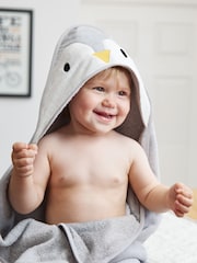 JoJo Maman Bébé Personalised Penguin Hooded Towel - Image 4 of 5