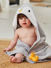 JoJo Maman Bébé Personalised Penguin Hooded Towel - Image 5 of 5