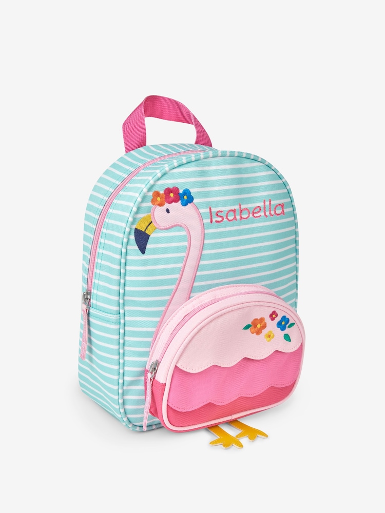 JoJo Maman Bébé Flamingo Personalised Flamingo Backpack - Image 1 of 5