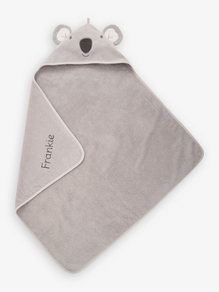 JoJo Maman Bébé Personalised Koala Hooded Towel - Image 1 of 2