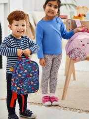 JoJo Maman Bébé Blue Dino Printed Toddler Backpack - Image 2 of 5
