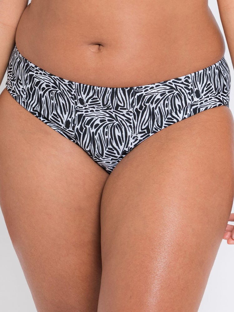 Curvy Kate Print Sundown Classic Black Briefs - Image 2 of 4