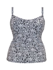 Curvy Kate Print Sundown Black Tankini - Image 4 of 4