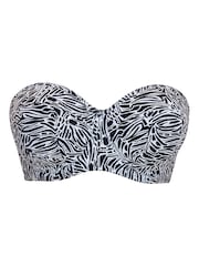 Curvy Kate Print Sundown Bandeau Black Bikini Top - Image 4 of 4