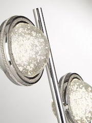 Searchlight Chrome Arum Chrome  Bubble Glass 2Lt Table Lamp - Image 3 of 4