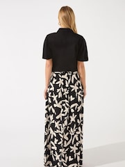 Ro&Zo Flutter Sleeve Black Tie Hem Shirt - Image 3 of 5