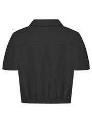 Ro&Zo Flutter Sleeve Black Tie Hem Shirt - Image 5 of 5