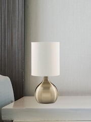 Searchlight Antique Brass Lucerne Touch Table Lamp - Image 2 of 4