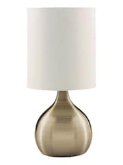 Searchlight Antique Brass Lucerne Touch Table Lamp - Image 3 of 4
