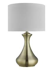 Searchlight Antique Brass Lucerne Touch Table Lamp - Image 3 of 4