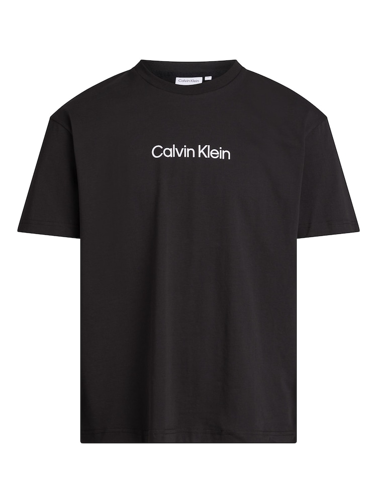 Calvin Klein Black Slim Fit 100% Cotton Logo Comfort T-Shirt - Image 2 of 4