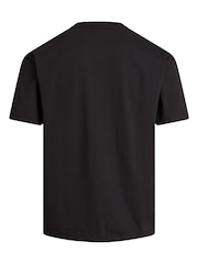Calvin Klein Black Slim Fit 100% Cotton Logo Comfort T-Shirt - Image 3 of 4