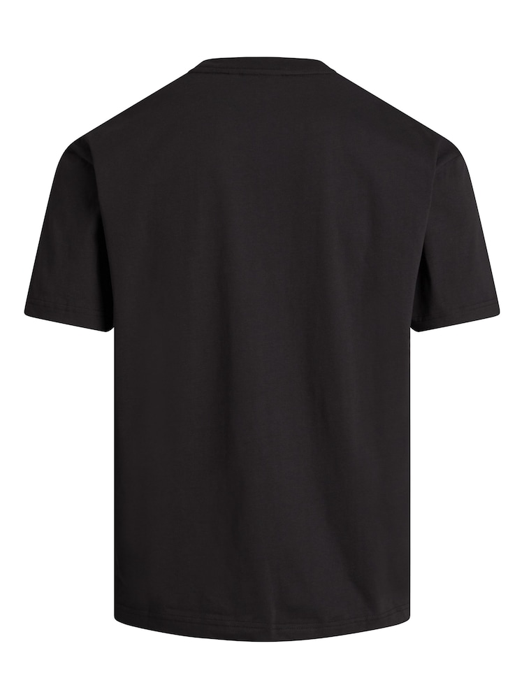 Calvin Klein Black Slim Fit 100% Cotton Logo Comfort T-Shirt - Image 3 of 4