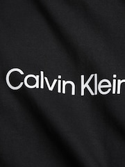 Calvin Klein Black Slim Fit 100% Cotton Logo Comfort T-Shirt - Image 4 of 4