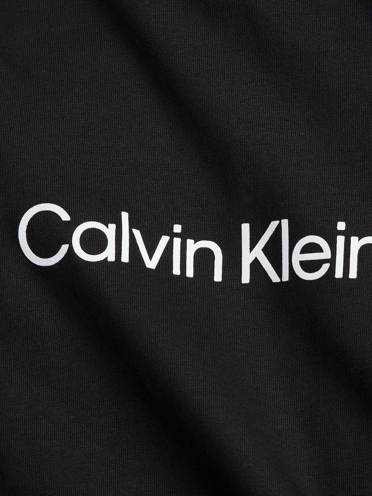 Calvin Klein Black Slim Fit 100% Cotton Logo Comfort T-Shirt - Image 4 of 4