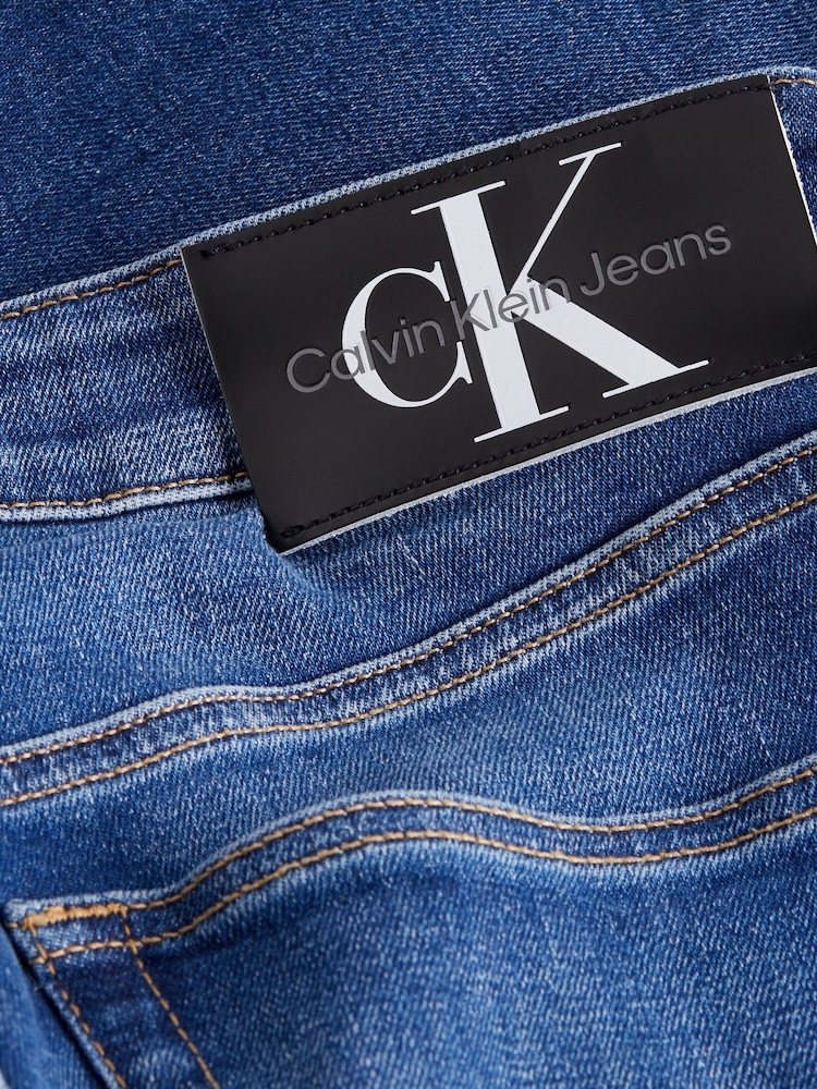 Calvin Klein Blue Slim Taper Jeans - Image 5 of 5