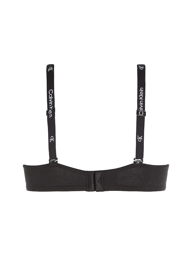 Calvin Klein Black Lightly Lined Demi Bra - Image 4 of 4 Calvin Klein Black Lightly Lined Demi Bra - Image 4 of 4