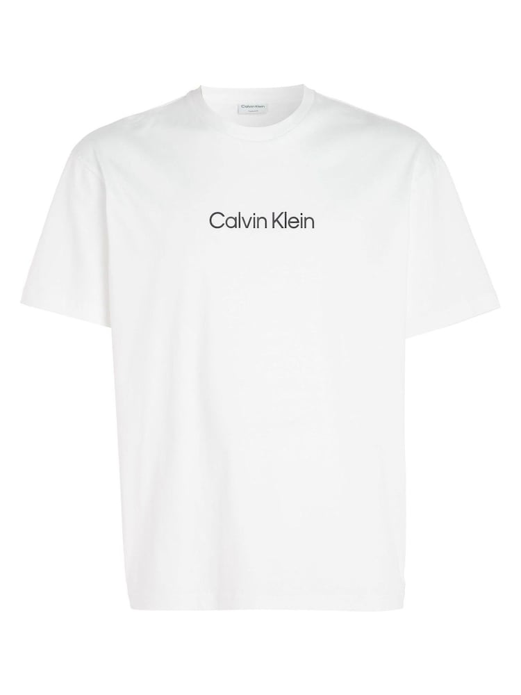 Biały - Dopasowana koszulka Calvin Klein Comfort z logo, w 100% z bawełny - Image 4 of 6