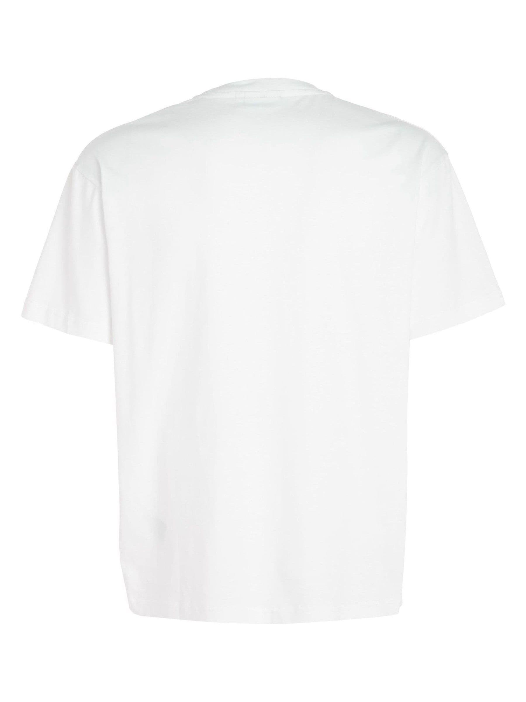 Calvin Klein White Slim Fit 100 Cotton Logo Comfort T Shirt