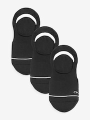 Calvin Klein Black Womens Athleisure 100% Cotton Socks 3 Pack - Image 1 of 2