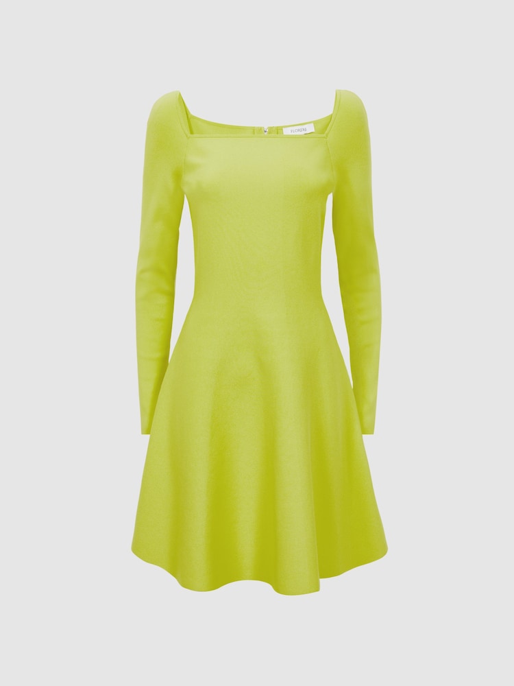 Florere Knitted Skater Mini Dress - Image 2 of 6