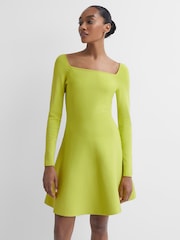 Florere Knitted Skater Mini Dress - Image 3 of 6