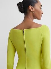 Florere Knitted Skater Mini Dress - Image 4 of 6