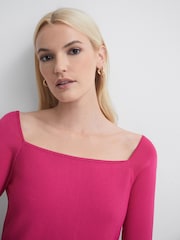 Florere Knitted Skater Mini Dress - Image 3 of 5