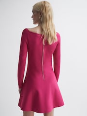 Florere Knitted Skater Mini Dress - Image 4 of 5
