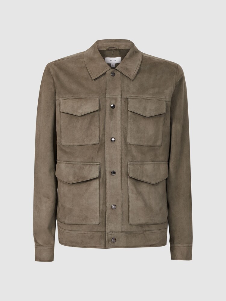 Reiss Sage Ballina Suede Pocket Front Jacket - Image 2 of 5
