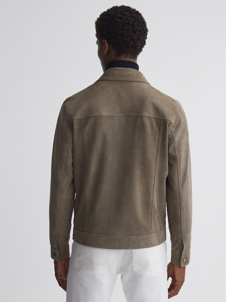 Reiss Sage Ballina Suede Pocket Front Jacket - Image 5 of 5