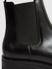 Reiss Black Chiltern Leather Chelsea Boots - Image 3 of 5