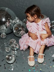 Pink Mesh Party Dress (3mths-7yrs) - Image 3 of 6