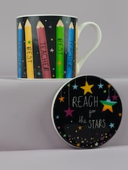 Belly Button Designs Best Teacher Mug & Coaster Set - Image 1 of 2