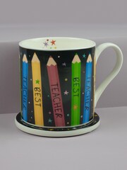 Belly Button Designs Best Teacher Mug & Coaster Set - Image 2 of 2