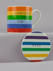 Belly Button Designs Rainbow Hero Mug & Coaster Set - Image 1 of 2